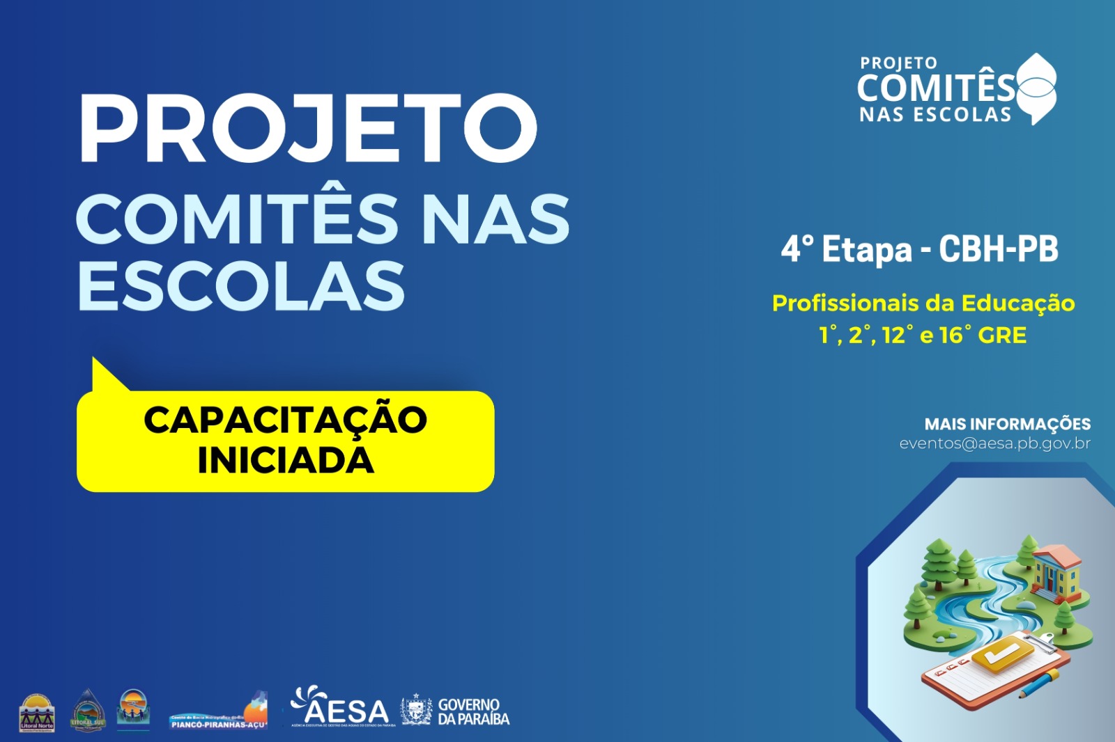 Comitê nas Escolas realiza capacitação de educadores da rede estadual na 4ª etapa do projeto