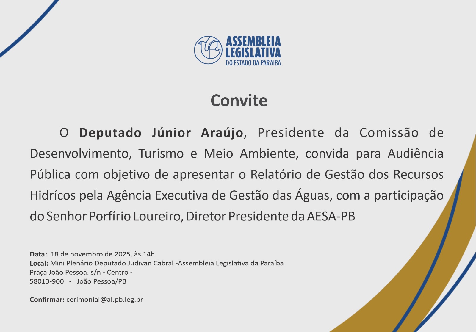 AESA APRESENTA RELATÓRIO ANUAL DE GESTÃO DOS RECURSOS HÍDRICOS NA ALPB