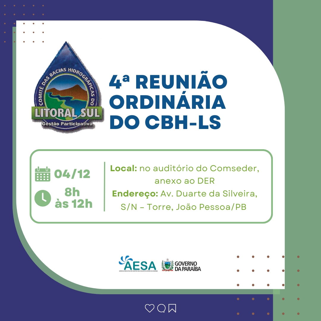4ª Reunião Ordinária do CBH-LS de 2025