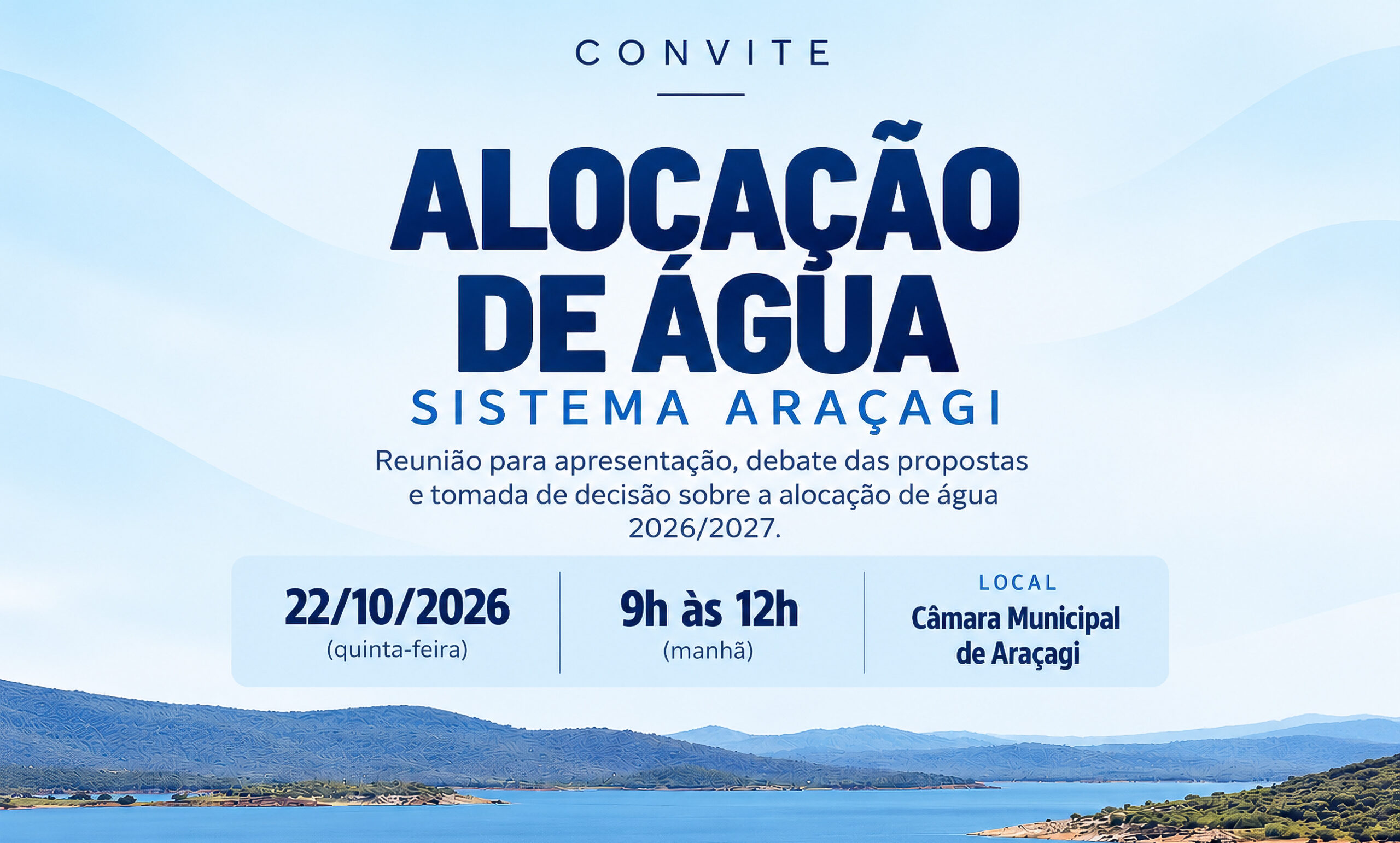 ALOCAÇÃO DE ÁGUA – SISTEMA ARAÇAGI