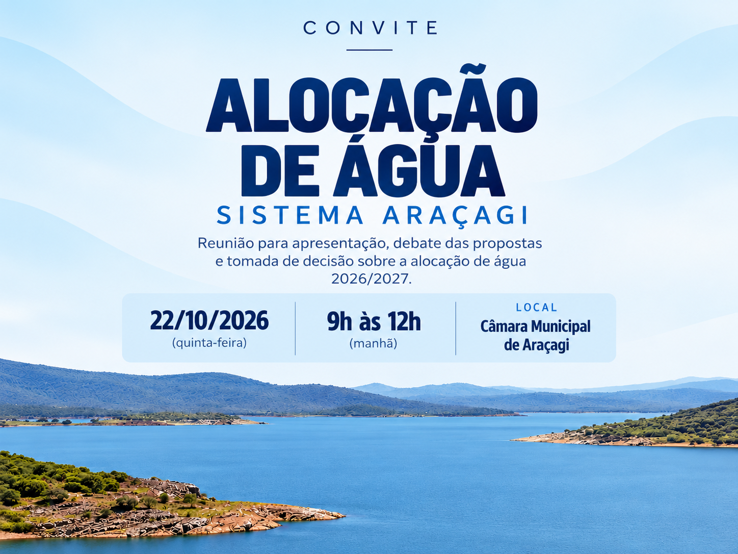 ALOCAÇÃO DE ÁGUA – SISTEMA ARAÇAGI