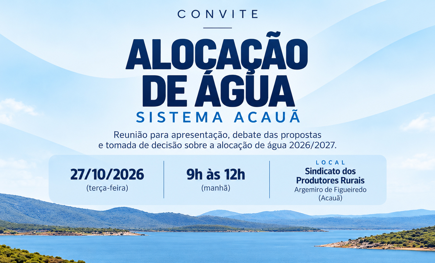 ALOCAÇÃO DE ÁGUA – SISTEMA ACAUÃ